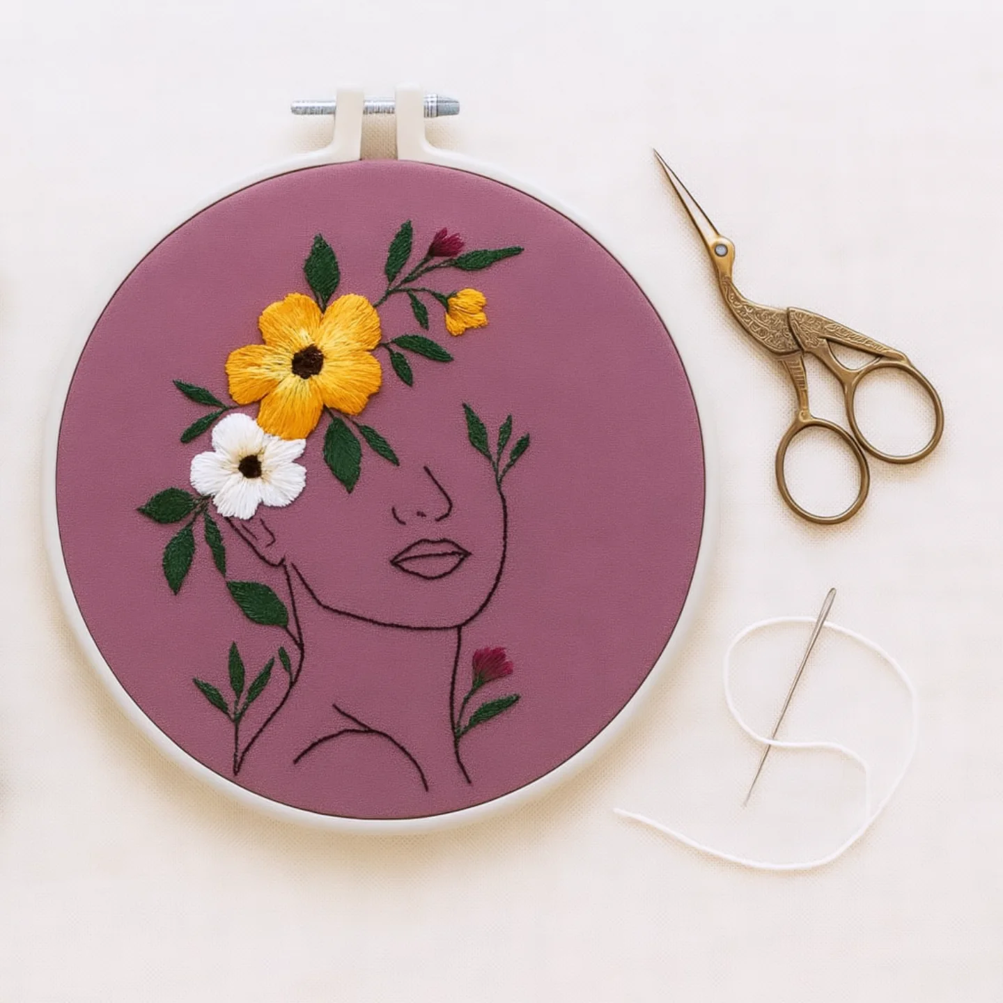 Borduurwerk met bloemen – PRAGT